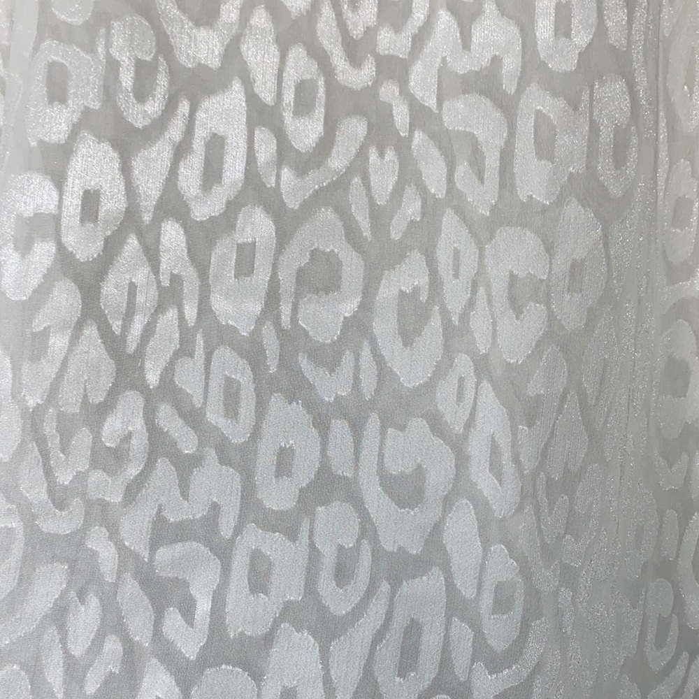 Lane Bryant Cream/Off White Animal Print Blouse - Picture 3 of 4